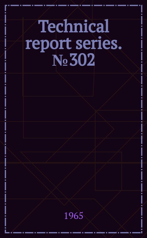 Technical report series. №302 : WHO. Expert committee on nutrition in pregnancy and lactation. Nutrition in pregnancy and lactation