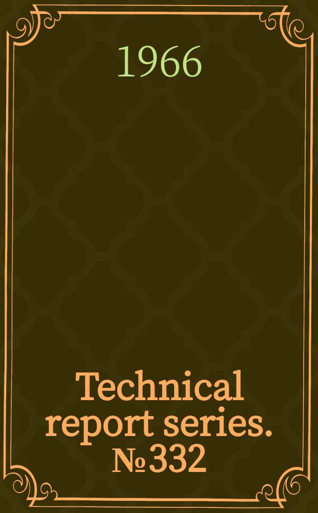 Technical report series. №332 : WHO. Scientific group on the basis and clinical aspects of intra-uterine devices. Basis and clinical aspects of intra-uterine devices