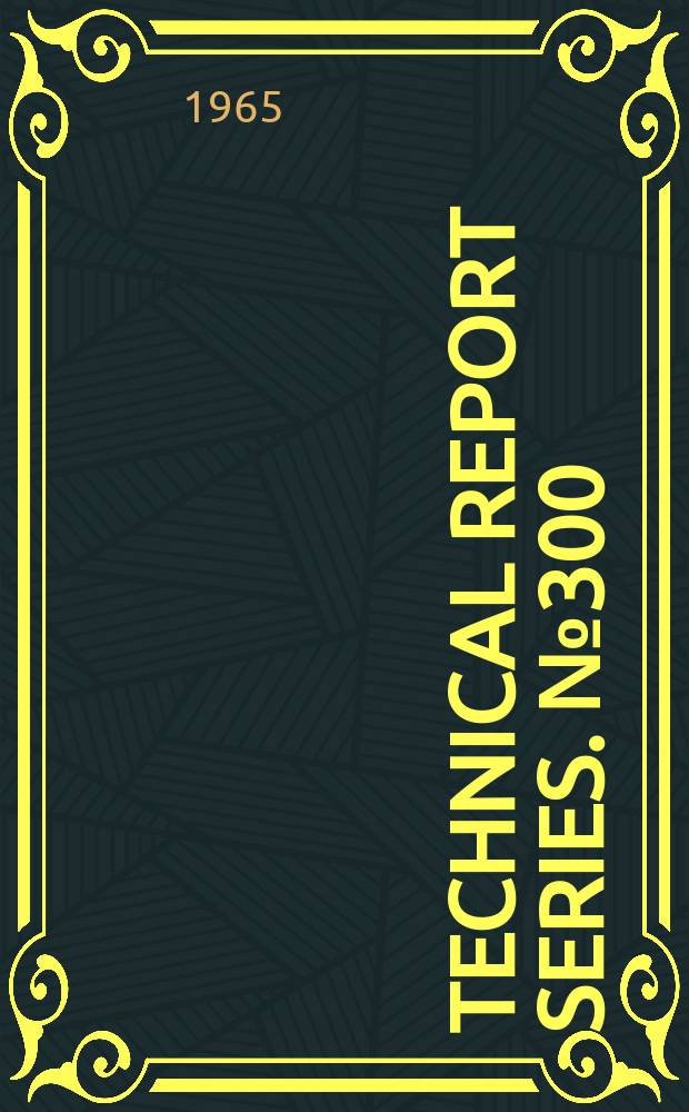 Technical report series. №300 : WHO. Scientific group on the effects of labour on the foetus and newborn. The effects of labour on the foetus and newborn