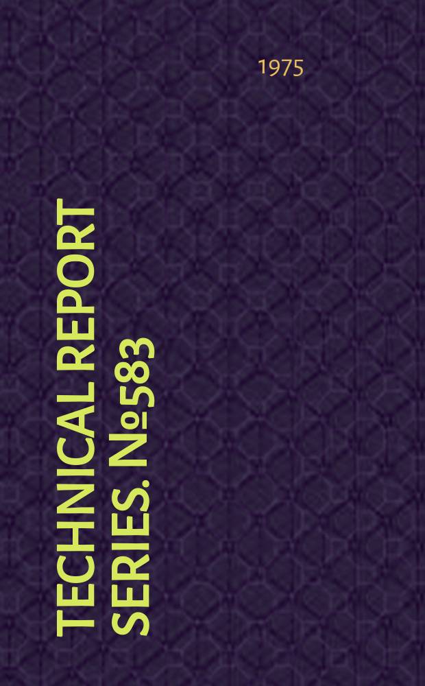 Technical report series. №583 : Pregnancy and abortion in adolescence