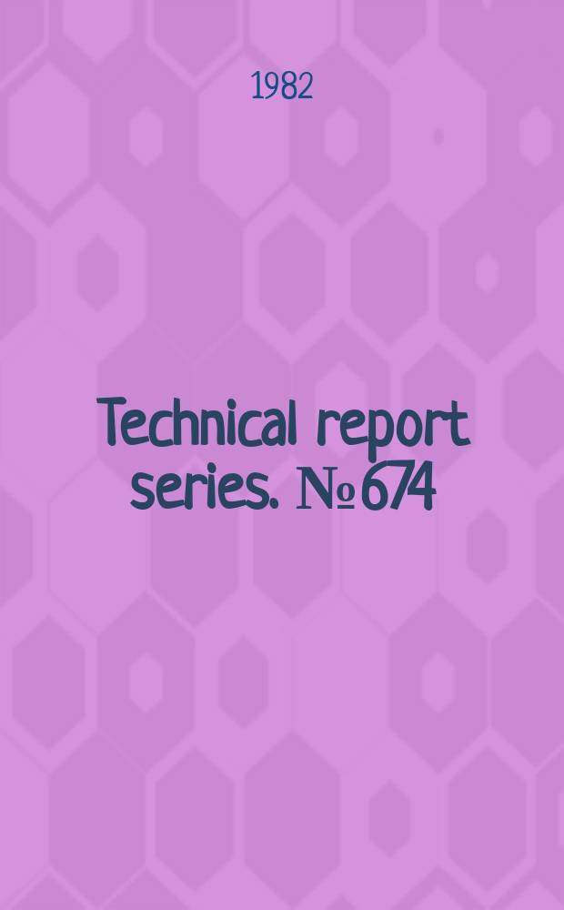Technical report series. №674 : Treponemal infections