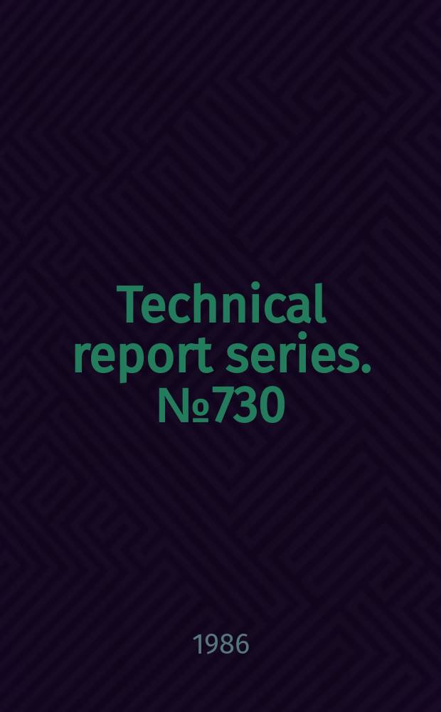 Technical report series. №730 : Dementia in later life