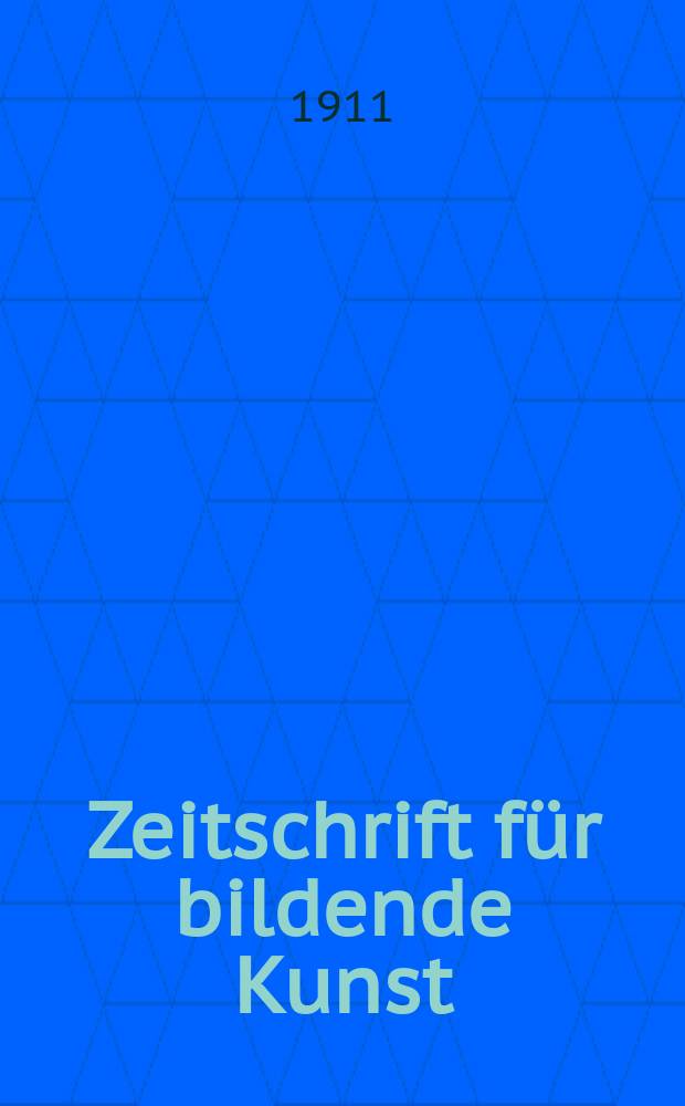 Zeitschrift für bildende Kunst : Mit dem Beiblatt Kunst -Chronik. Jg.23(47) 1911/1912, H.1