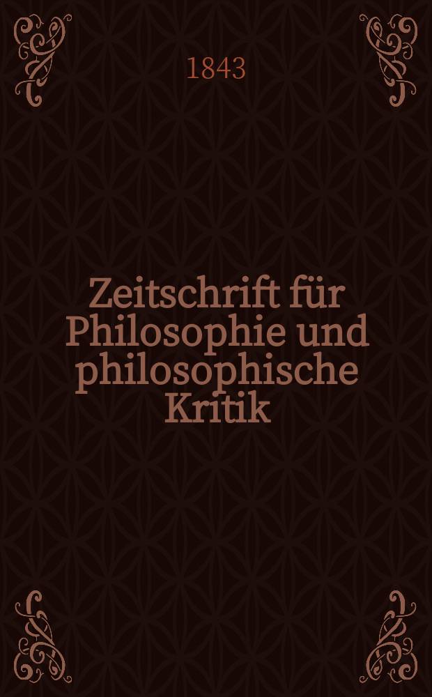 Zeitschrift für Philosophie und philosophische Kritik : (Vormals fichte-Ulrichsche Zeitschrift). N. F., Bd.10, H.1