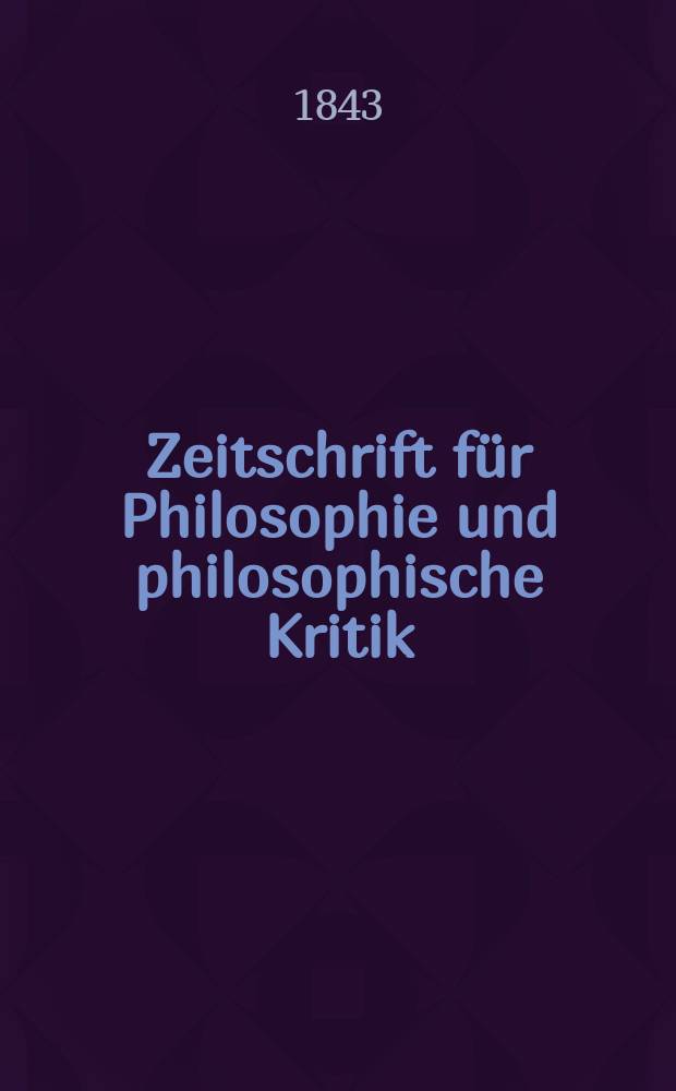 Zeitschrift für Philosophie und philosophische Kritik : (Vormals fichte-Ulrichsche Zeitschrift). N. F., Bd.10, H.2