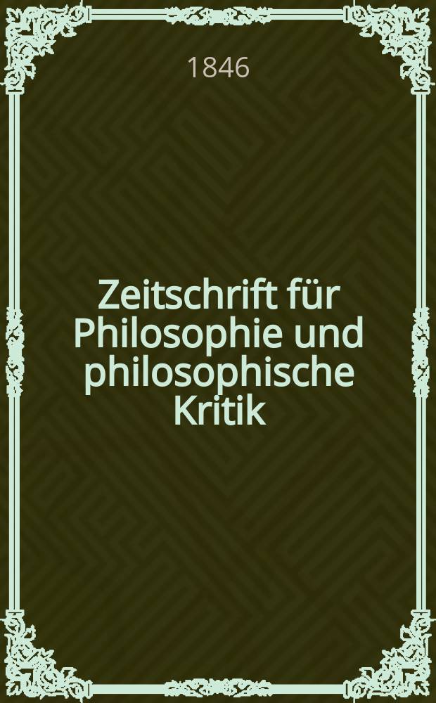 Zeitschrift für Philosophie und philosophische Kritik : (Vormals fichte-Ulrichsche Zeitschrift). N. F., Bd.15, H.2
