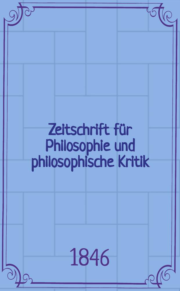 Zeitschrift für Philosophie und philosophische Kritik : (Vormals fichte-Ulrichsche Zeitschrift). N. F., Bd.16, H.2