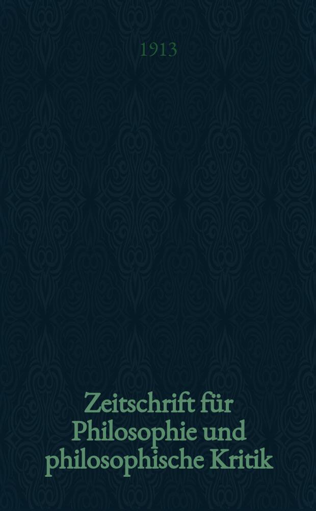Zeitschrift für Philosophie und philosophische Kritik : (Vormals fichte-Ulrichsche Zeitschrift). Bd.151, H.2