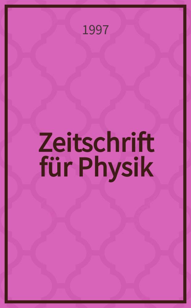 Zeitschrift f&uuml;r Physik : Unter Mitwirkung der Deutschen physikalischen Ges. Combined with "Physics of condensed matter". Vol.103, №2 : Euroconference on correlations in unconventional quantum liquids (1996; Evora)