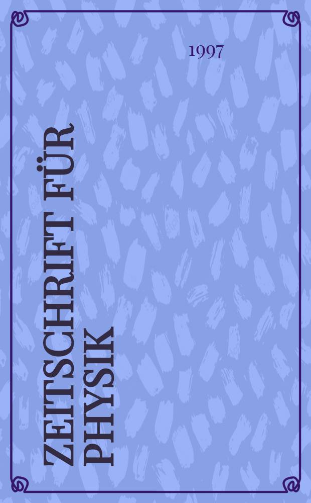 Zeitschrift für Physik : Unter Mitwirkung der Deutschen physikalischen Ges. Combined with "Physics of condensed matter". Vol.104, №4 : Electron-phonon interactions and phase transitions