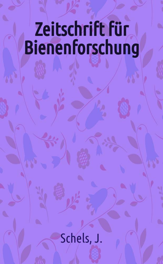 Zeitschrift für Bienenforschung (Deutsche Bienenwirtschaft Teil 2). Bd.4, H.8 : Beobachtungen an cinara (Lachnus) pinicola Kaltenbach (Lachnus hyalinus Koch)