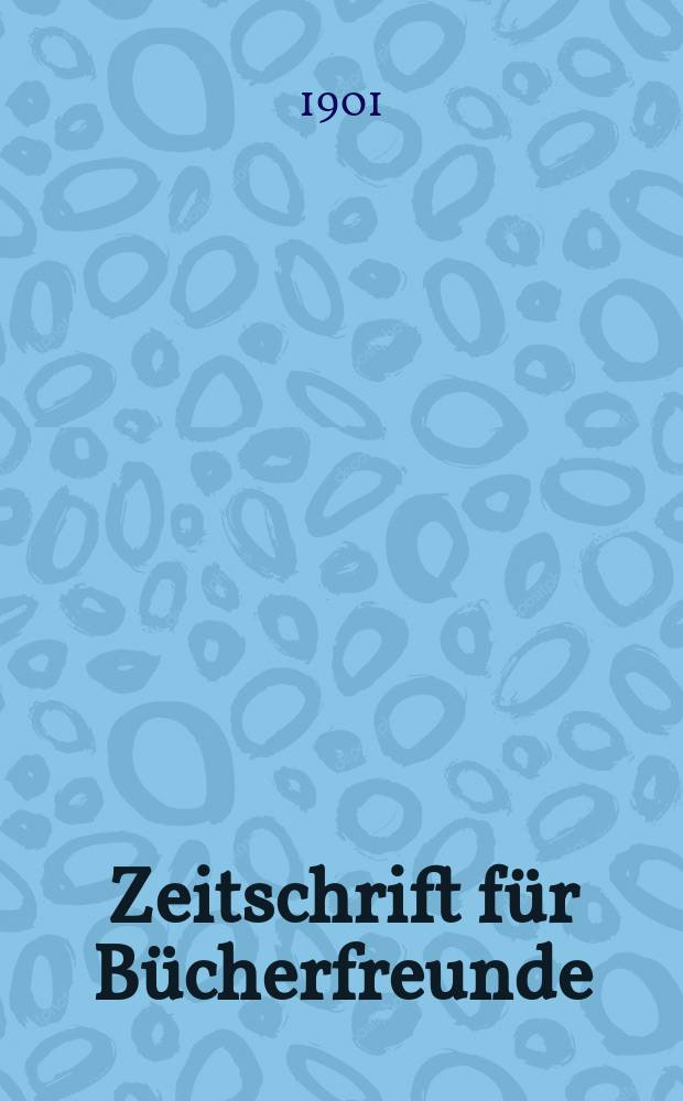 Zeitschrift für Bücherfreunde