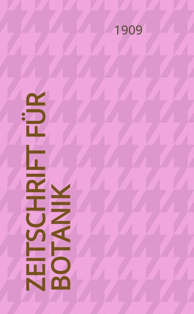 Zeitschrift für Botanik