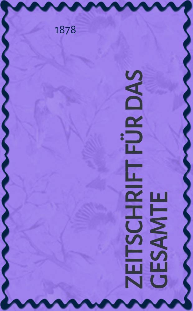 Zeitschrift f&uuml;r das gesamte : Brauwesen (Bayerischer Bierbrauer). Jg.1(13) 1878, №7