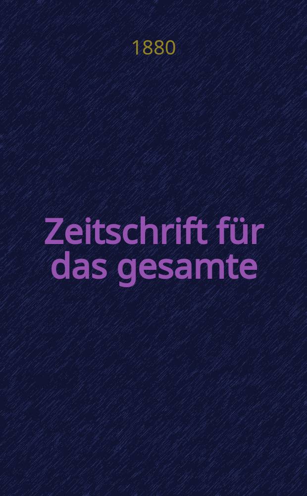 Zeitschrift für das gesamte : Brauwesen (Bayerischer Bierbrauer). Jg.3(15) 1880, №3