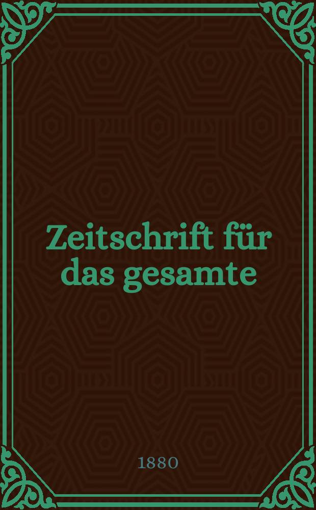 Zeitschrift für das gesamte : Brauwesen (Bayerischer Bierbrauer). Jg.3(15) 1880, №11