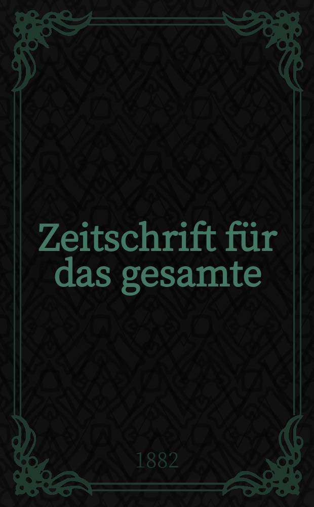 Zeitschrift für das gesamte : Brauwesen (Bayerischer Bierbrauer). Jg.5(17) 1882, №20