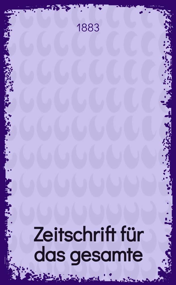 Zeitschrift für das gesamte : Brauwesen (Bayerischer Bierbrauer). Jg.6(18) 1883, №15