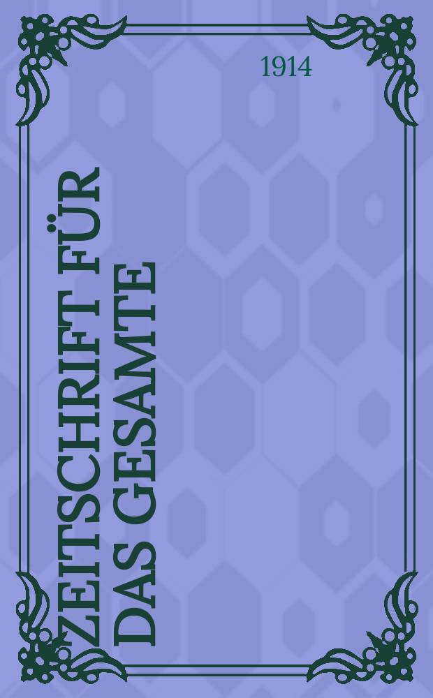 Zeitschrift für das gesamte : Brauwesen (Bayerischer Bierbrauer). Jg.37 1914, №2