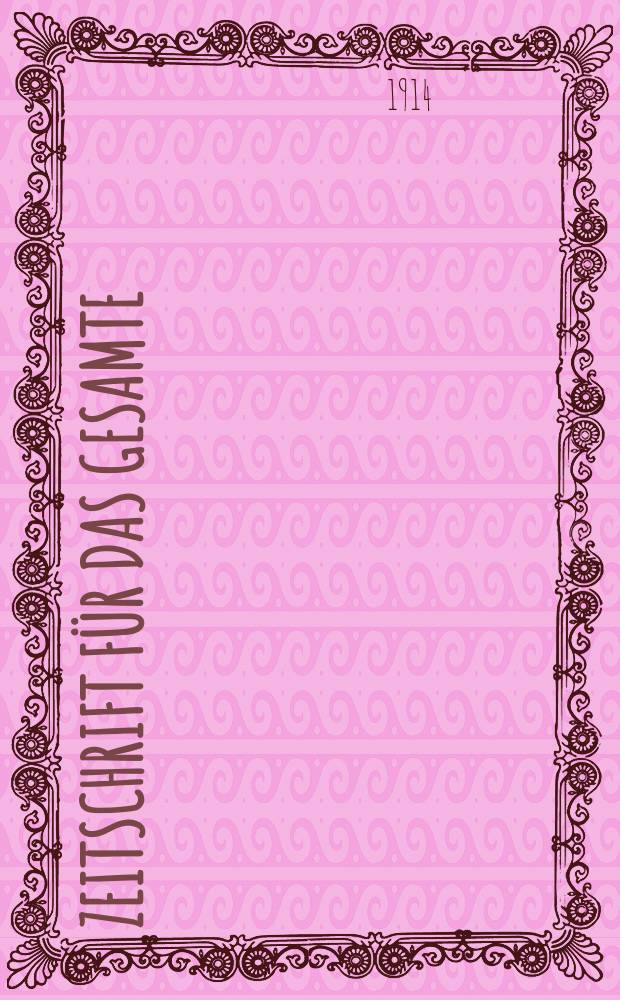 Zeitschrift f&uuml;r das gesamte : Brauwesen (Bayerischer Bierbrauer). Jg.37 1914, №25