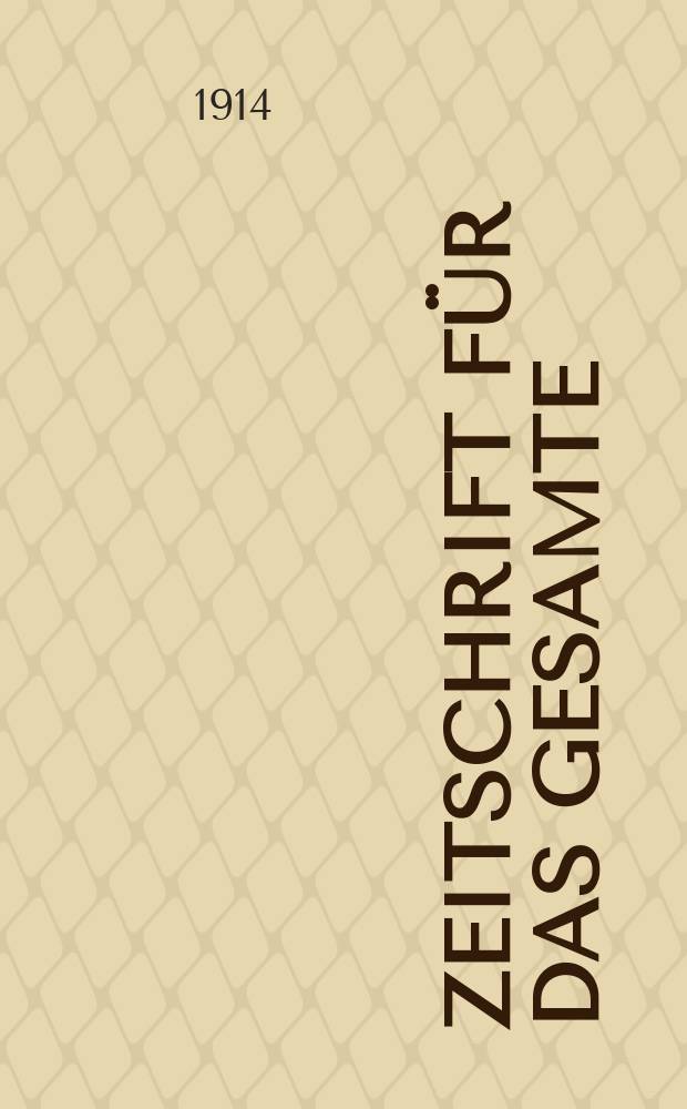 Zeitschrift f&uuml;r das gesamte : Brauwesen (Bayerischer Bierbrauer). Jg.37 1914, №36
