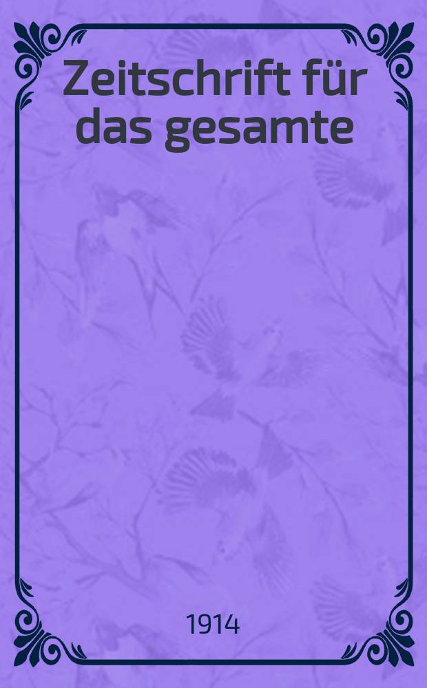Zeitschrift f&uuml;r das gesamte : Brauwesen (Bayerischer Bierbrauer). Jg.37 1914, №42