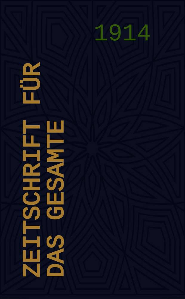 Zeitschrift f&uuml;r das gesamte : Brauwesen (Bayerischer Bierbrauer). Jg.37 1914, №45