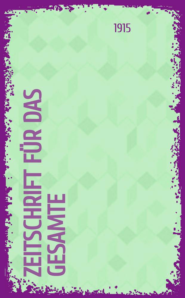 Zeitschrift für das gesamte : Brauwesen (Bayerischer Bierbrauer). Jg.38 1915, №11