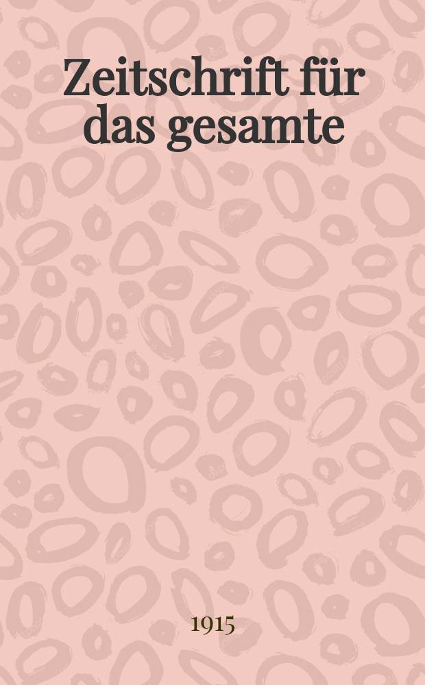 Zeitschrift für das gesamte : Brauwesen (Bayerischer Bierbrauer). Jg.38 1915, №18