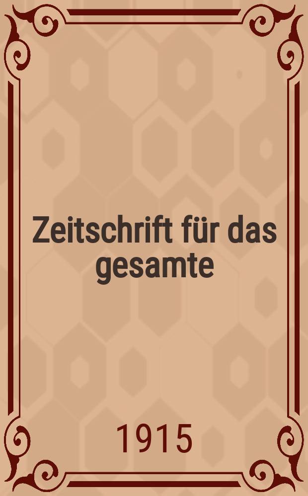 Zeitschrift für das gesamte : Brauwesen (Bayerischer Bierbrauer). Jg.38 1915, №29
