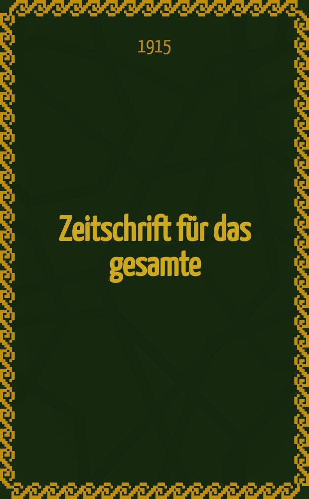 Zeitschrift für das gesamte : Brauwesen (Bayerischer Bierbrauer). Jg.38 1915, №31