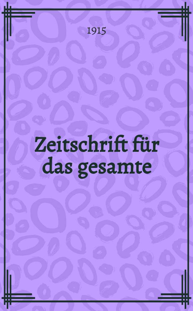 Zeitschrift für das gesamte : Brauwesen (Bayerischer Bierbrauer). Jg.38 1915, №35