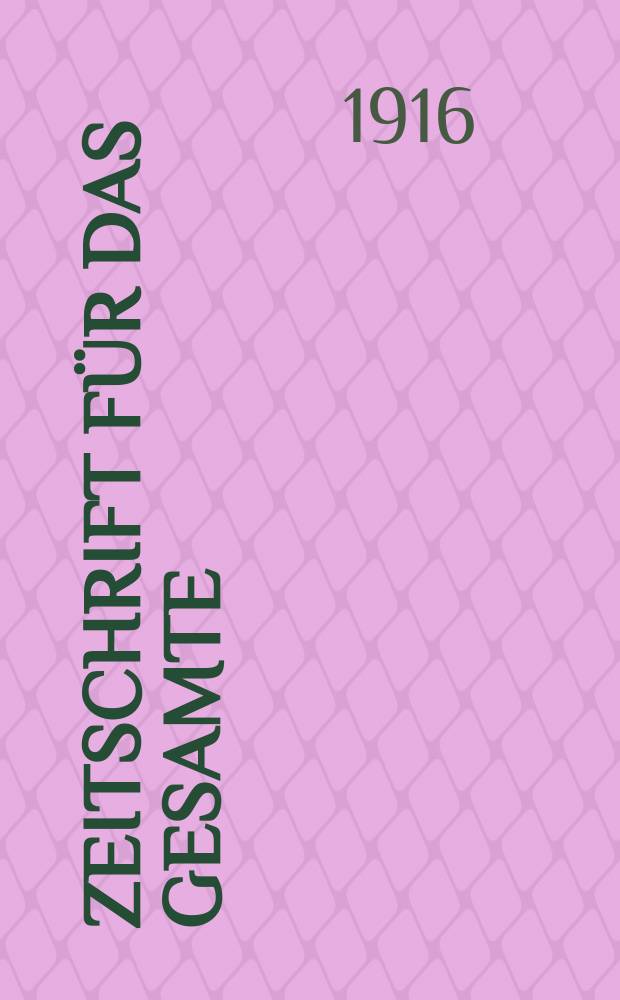 Zeitschrift für das gesamte : Brauwesen (Bayerischer Bierbrauer). Jg.39 1916, №2