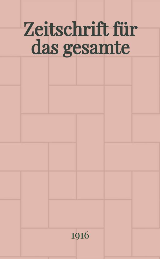 Zeitschrift für das gesamte : Brauwesen (Bayerischer Bierbrauer). Jg.39 1916, №17