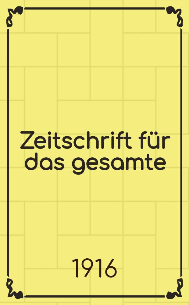 Zeitschrift für das gesamte : Brauwesen (Bayerischer Bierbrauer). Jg.39 1916, №26