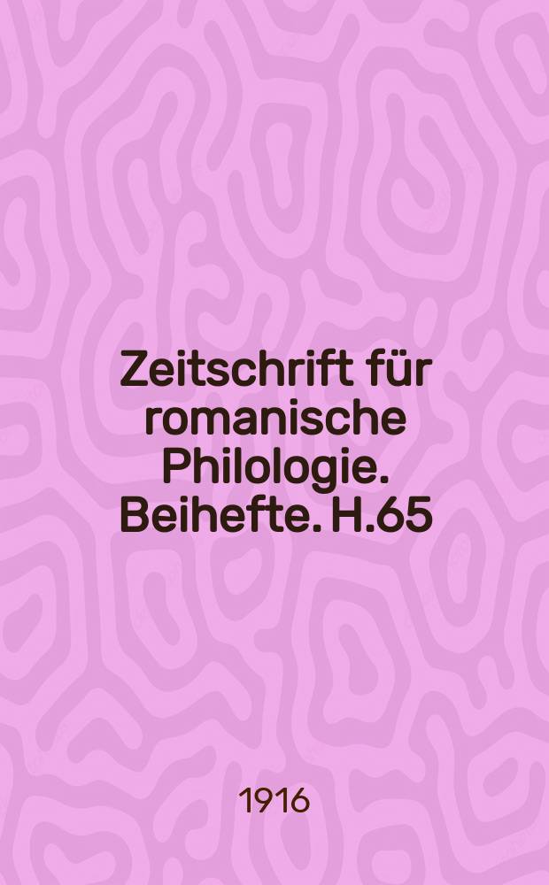 Zeitschrift für romanische Philologie. Beihefte. H.65 : Glossare der romanischen Mundarten von Zell (La Baroche) und Schönenberg im Breuschtal (Belmont) in den Vogesen