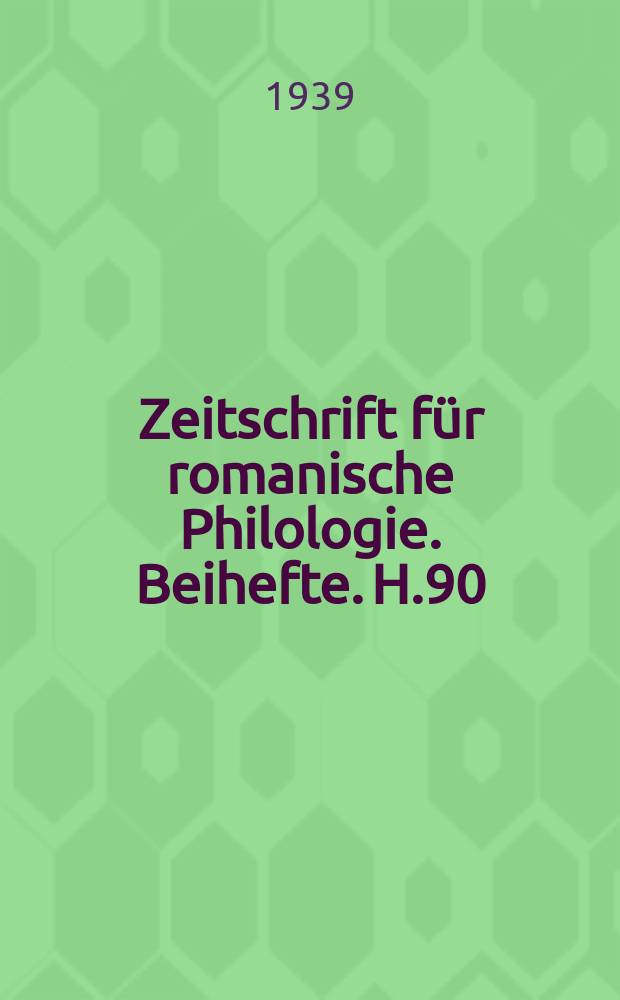 Zeitschrift für romanische Philologie. Beihefte. H.90 : Die Mundarten Südlukaniens