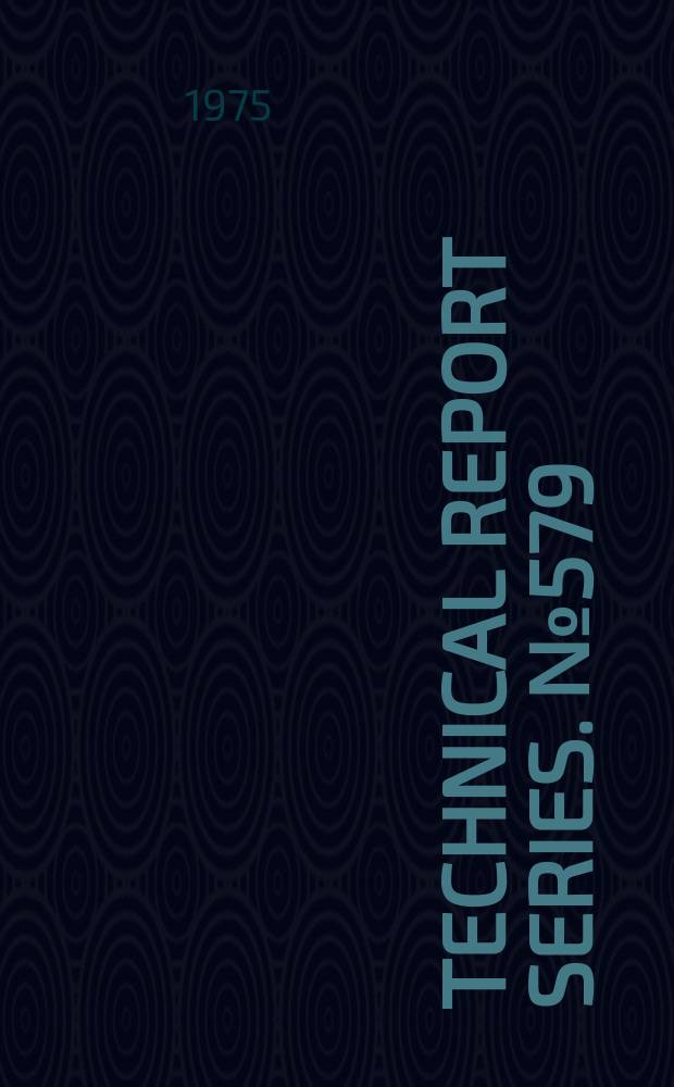 Technical report series. №579 : Developments in Malaria immunology