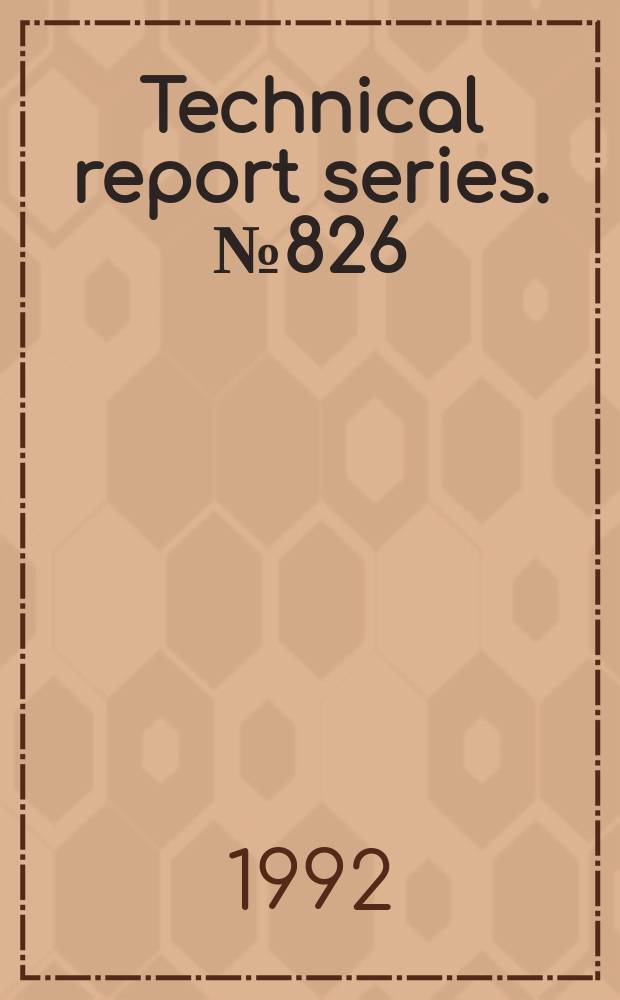 Technical report series. №826 : Recent advances in oral health