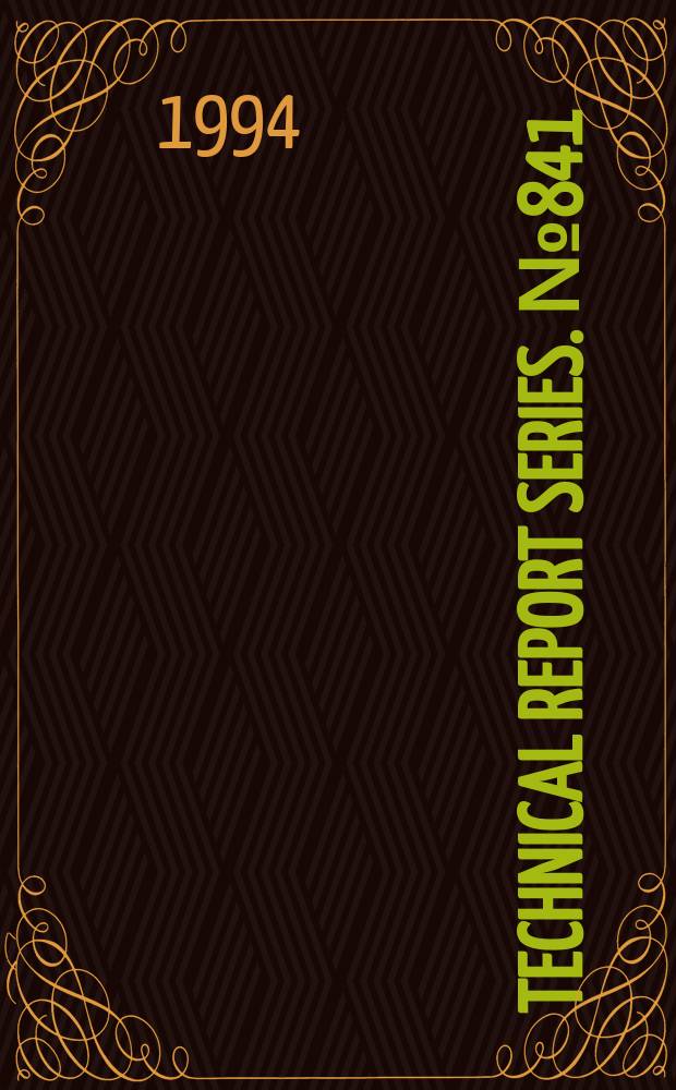 Technical report series. №841 : Cardiovascular disease risk factors