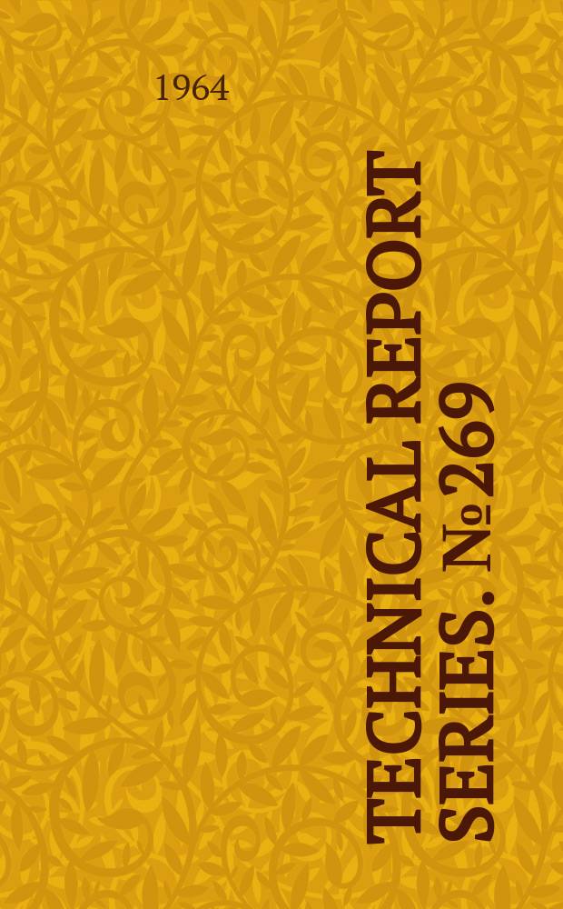 Technical report series. №269 : WHO. Expert committee on professional and technical education of medical and auxiliary personnel