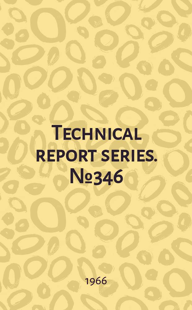 Technical report series. №346 : WHO. Scientific group on research on genetics in psychiatry. Research on genetics in psychiatry
