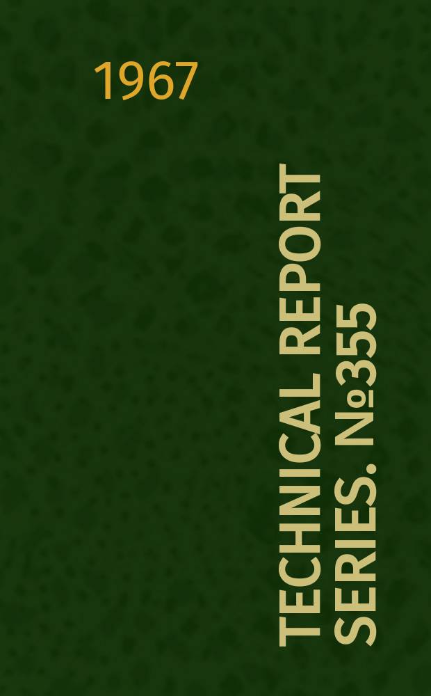 Technical report series. №355 : World health organization. Expert committee on professional and technical education of medical and technical education of medical and auxiliary personnel