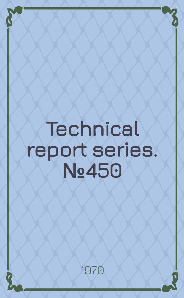 Technical report series. №450 : WHO. Scientific group on biological research in schizophrenia. Biological research in schizophrenia