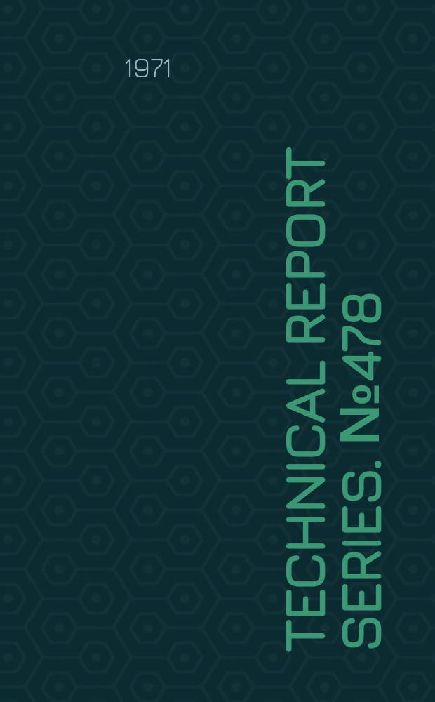 Technical report series. №478 : World health organization. Scientific group on the use of cannabis. The use of cannabis