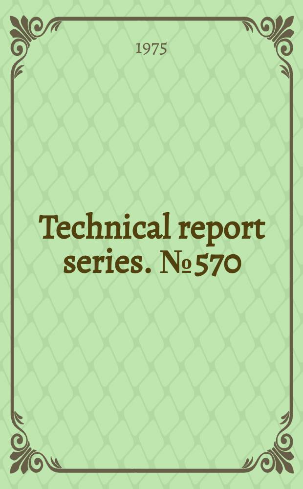 Technical report series. №570 : Viral hepatitis