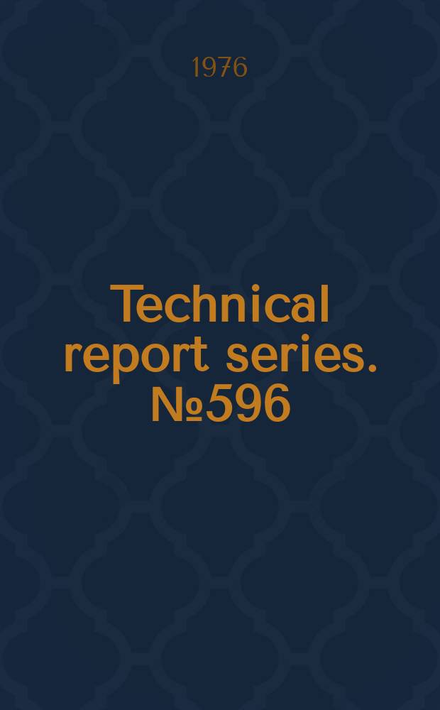 Technical report series. №596 : WHO. Expert committee on application of systems analysis to health management. Application of systems analysis to health management