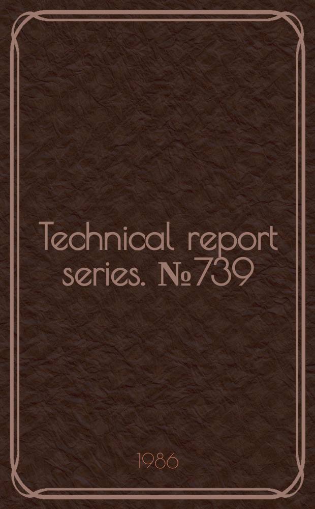 Technical report series. №739 : Epidemiology and control of African trypanosomiasis