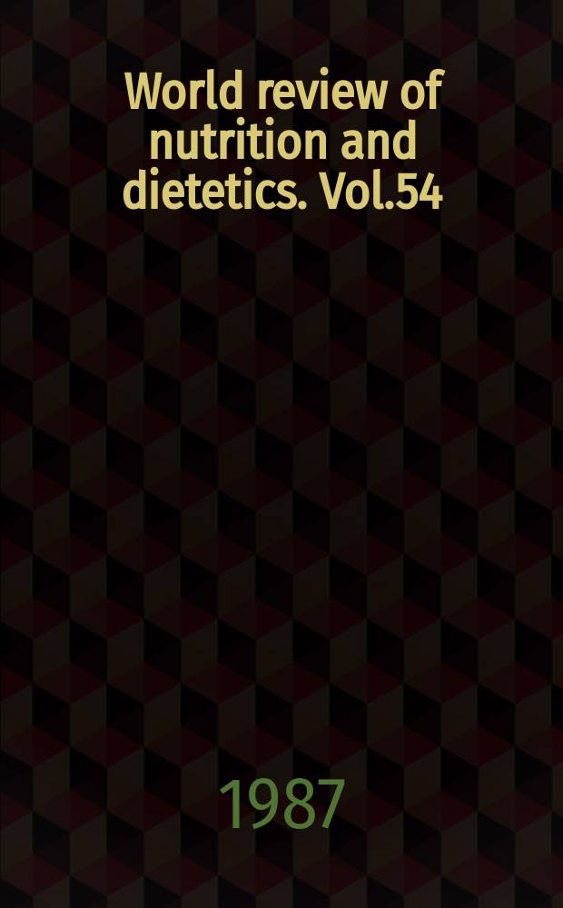 World review of nutrition and dietetics. Vol.54 : Nutrition in the golf countries