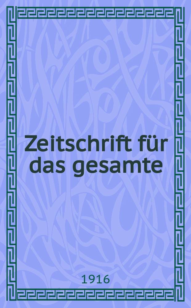 Zeitschrift für das gesamte : Brauwesen (Bayerischer Bierbrauer). Jg.39 1916, №33
